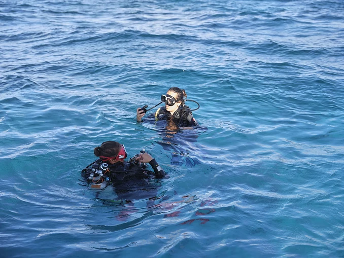 Baptême de plongée